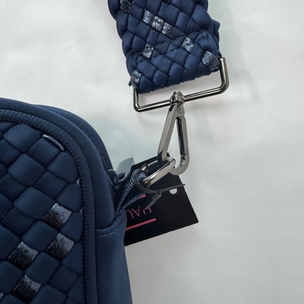 HAUTE SHORE Navy Woven Crossbody Bag‎ - Picture 3 of 7